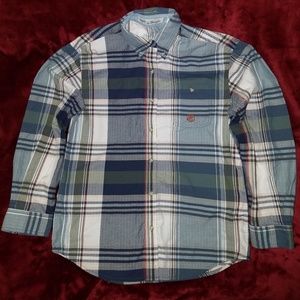 20X by Wrangler Plaid Cotton Button Down